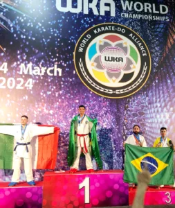 Gari do DF conquista título mundial de karatê na Europa