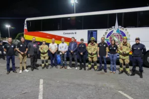 Detran-DF e forças de segurança na festa de aniversário de Brasília