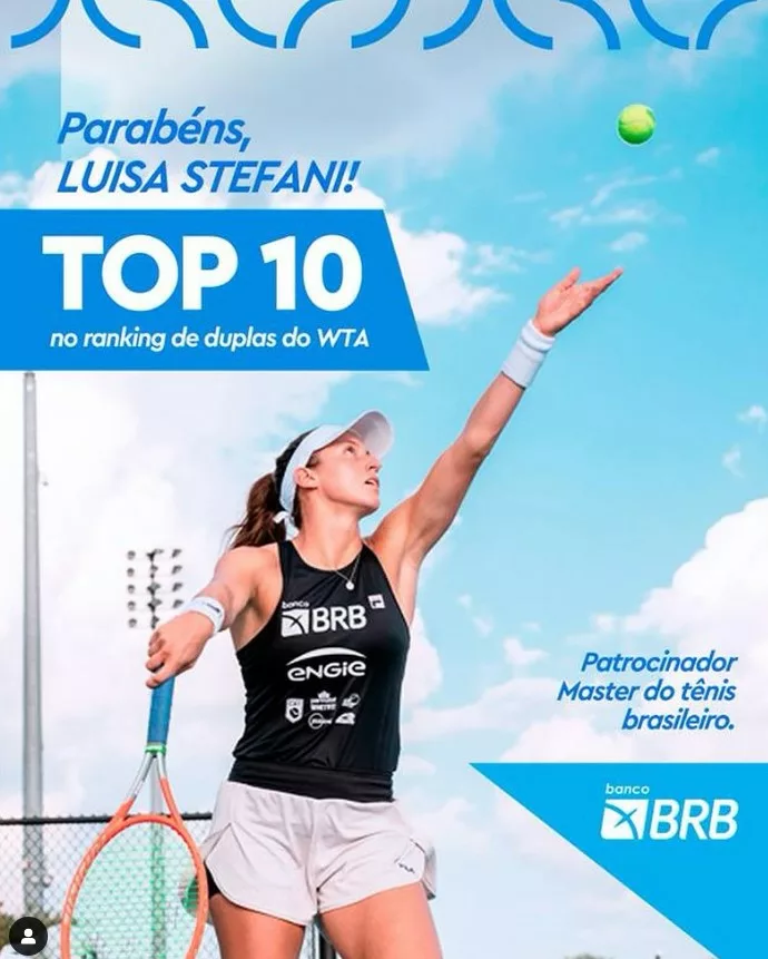 Luisa Stefani: Top 10 com o BRB ao seu lado