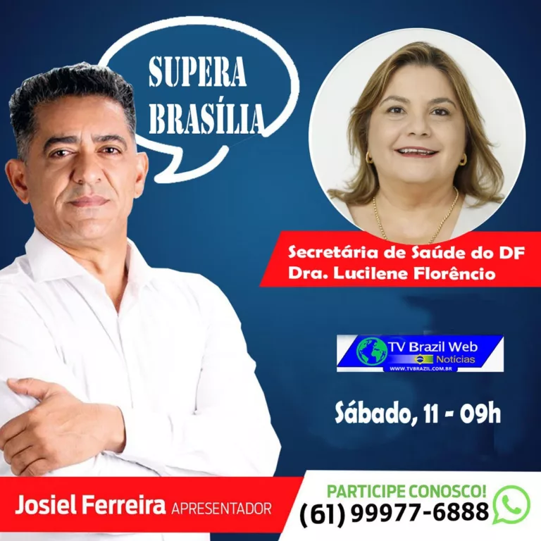 Podcast Supera Brasília, neste sábado, dia 11, às 09h. AO VIVO