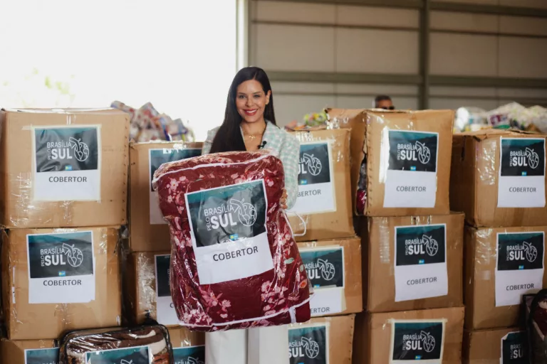 Primeira-Dama lidera envio de 21 toneladas de donativos ao RS