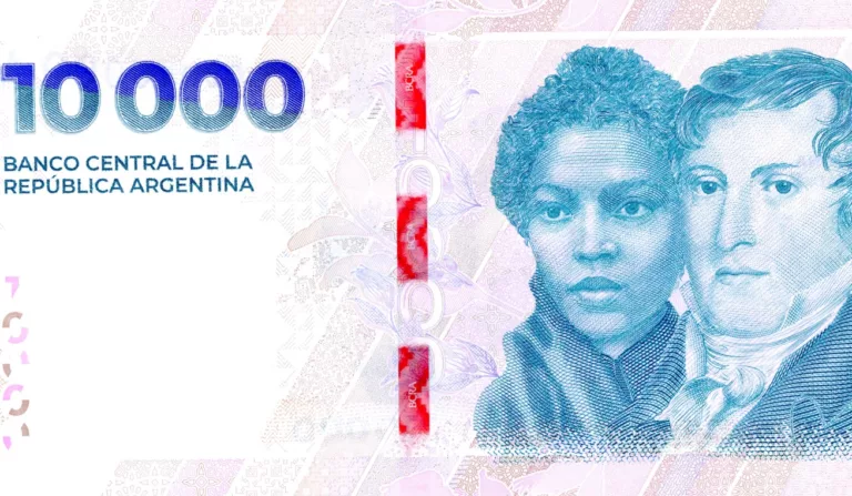 Argentina lança nota de 10 mil pesos