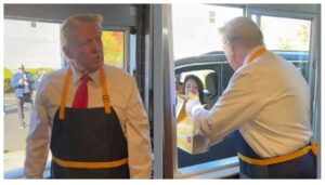 Vídeo: Trump atende drive-thru e recebe pedido inusitado de brasileira