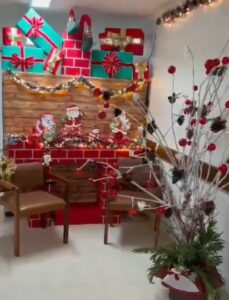 HRT transforma Centro Cirúrgico com decoração de Natal aconchegante