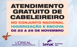 Senac-DF: Escova grátis no Conjunto Nacional
