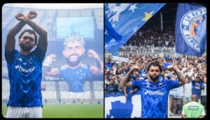 Gabigol é apresentado no Cruzeiro em festa no Mineirão