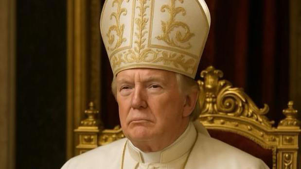 Trump vestido de papa choca fiéis e agita redes