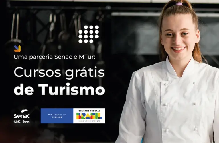 Turismo em Alta: 1,8 mil vagas grátis no Senac