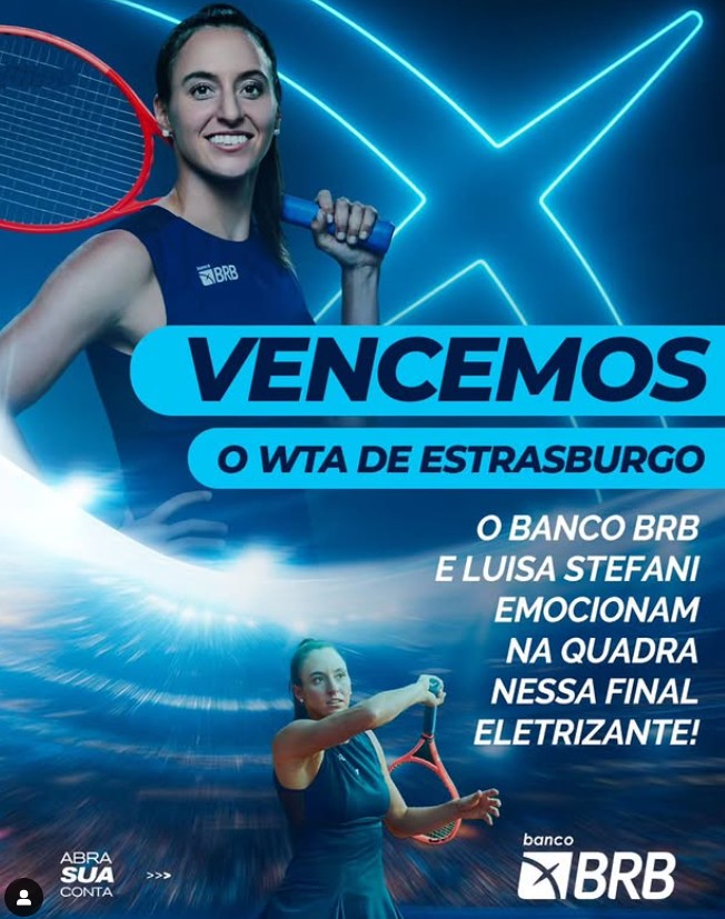 Luisa Stefani, atleta BRB, vence WTA de Estrasburgo