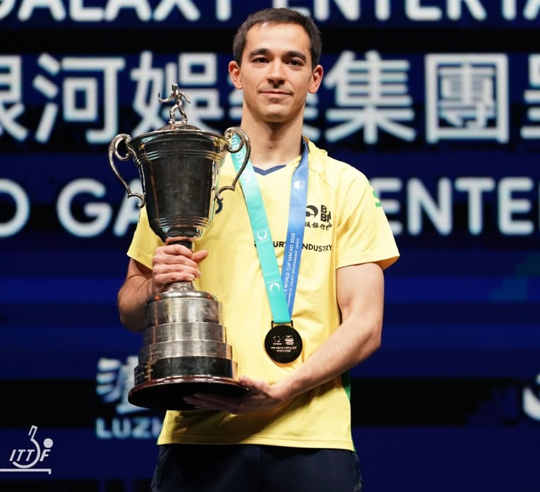 Calderano é vice no Mundial de Tênis de Mesa
