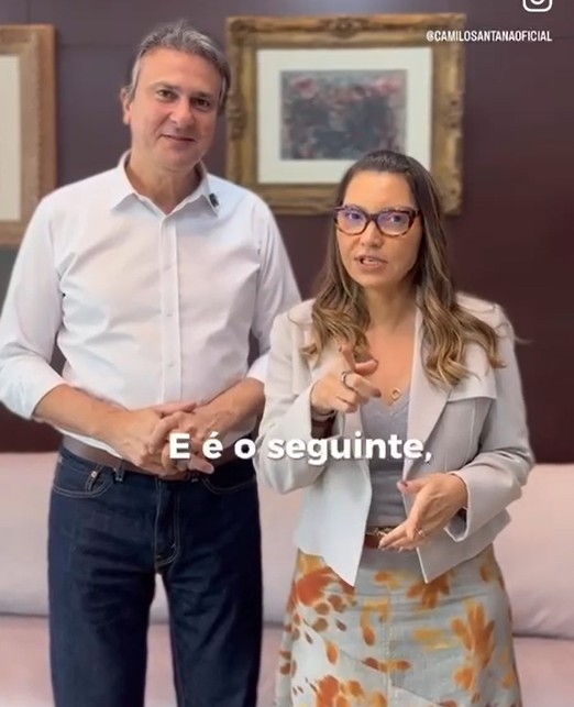 Janja e Camilo Santana reforçam importância do Enem em visita a Fortaleza