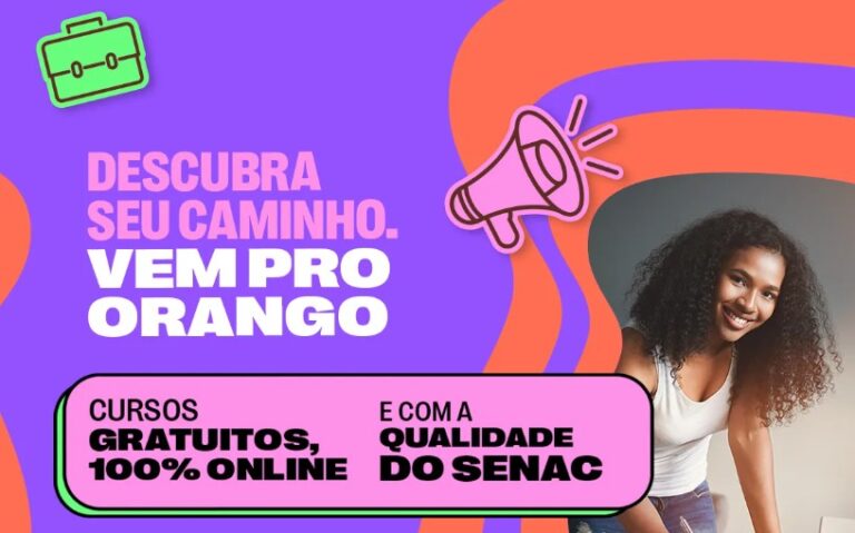 Senac lança Orango: cursos grátis com certificado online