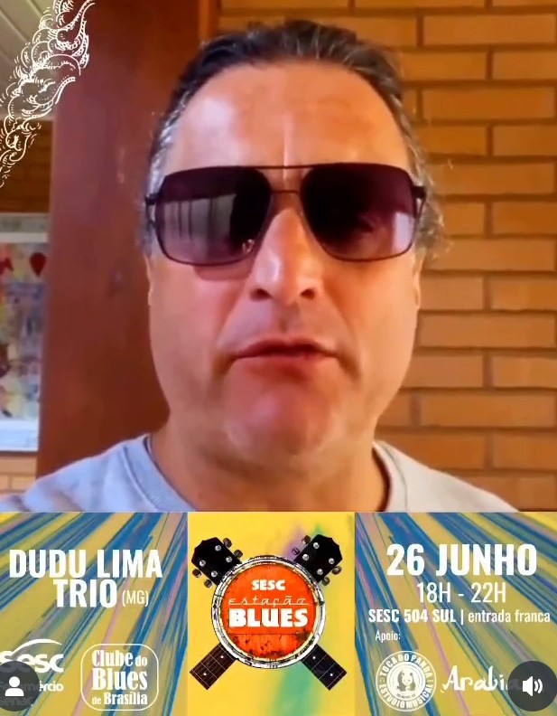 Dudu Lima comanda noite de blues no Sesc 504 Sul