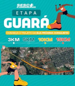 Sesc+Corridas Guará: Confira o trajeto