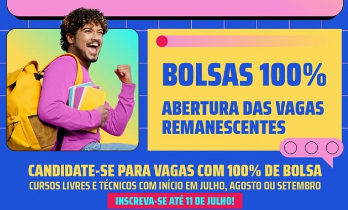Senac-DF abre vagas com bolsas integrais para cursos livres e técnicos
