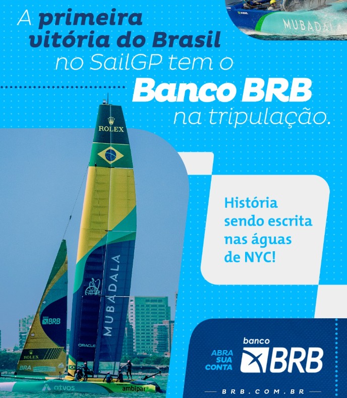 Brasil vence no SailGP com apoio do BRB