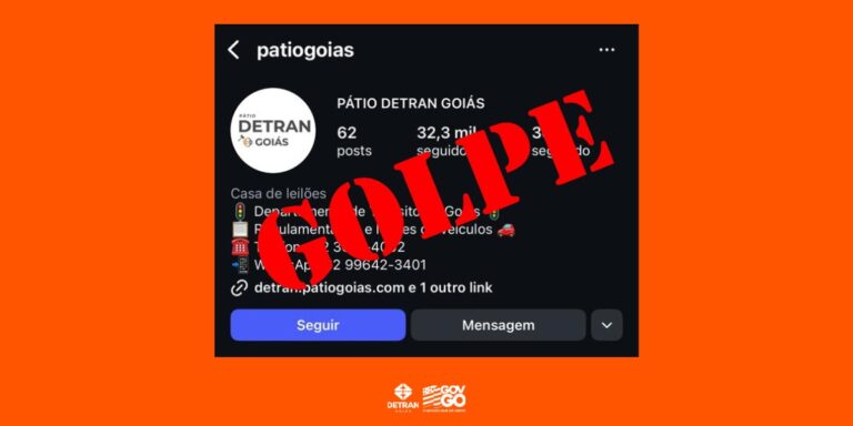Alerta! Sites e perfis se passam pelo Detran para divulgar leilões falsos