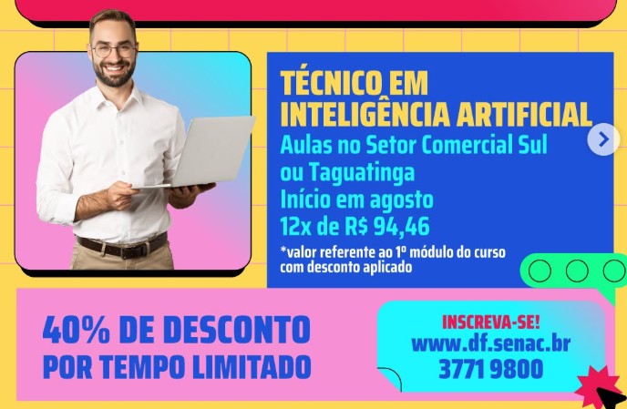 Senac-DF lança curso técnico em Inteligência Artificial