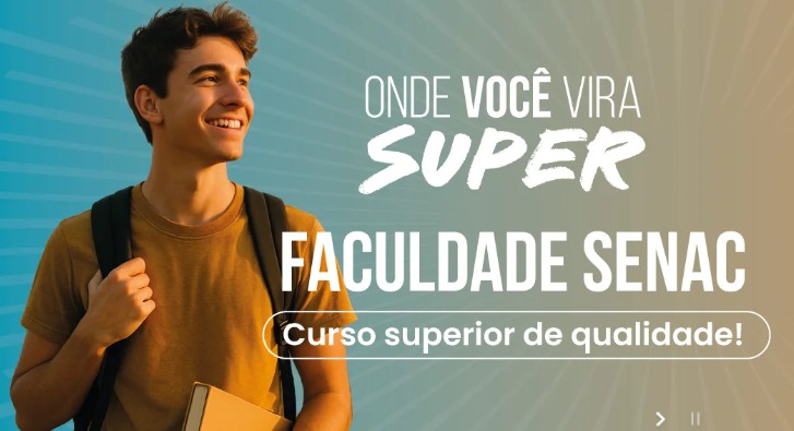Faculdade Senac com até 25% de desconto em ADS