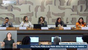 Senadora critica ausência do Ministério da Saúde em audiência sobre doenças raras