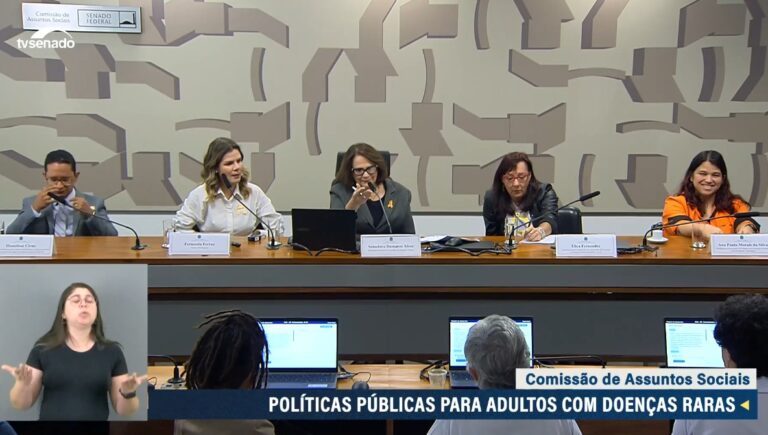 Senadora critica ausência do Ministério da Saúde em audiência sobre doenças raras
