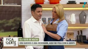 Emocionado, Edu Guedes volta à TV