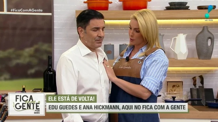 Emocionado, Edu Guedes volta à TV