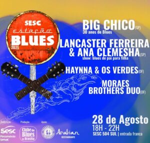 Sesc Estação Blues agita Brasília em agosto
