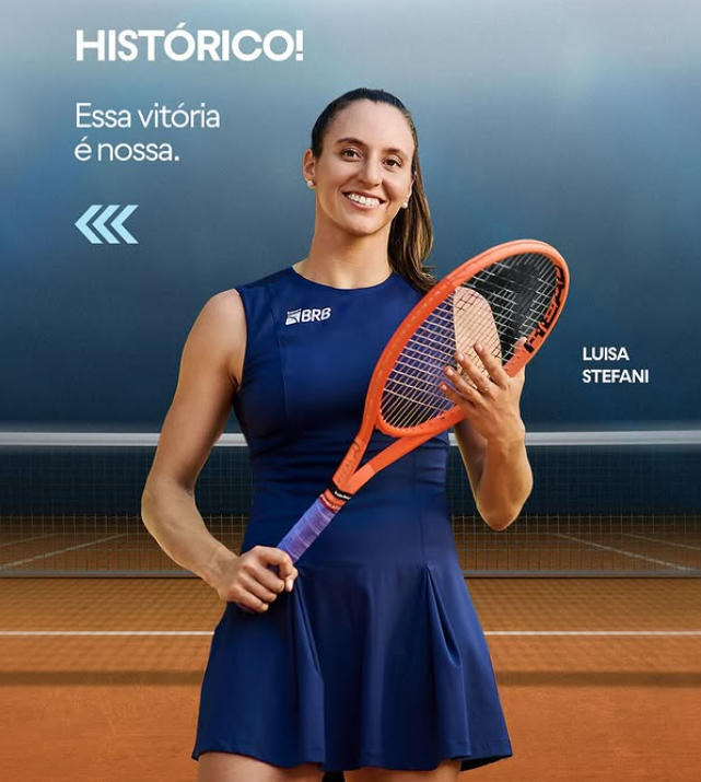 Luísa Stefani faz história no SP Open com apoio do BRB