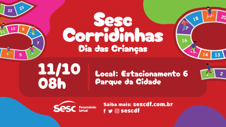 Inscrições abertas para Sesc + Corridinhas – Etapa Dia das Crianças