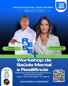 Ana Carolina Oliveira participa do Reset Workshop de Saúde Mental