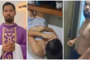 Vídeo: Padre e noiva pegos “na flor do pecado” em casa paroquial