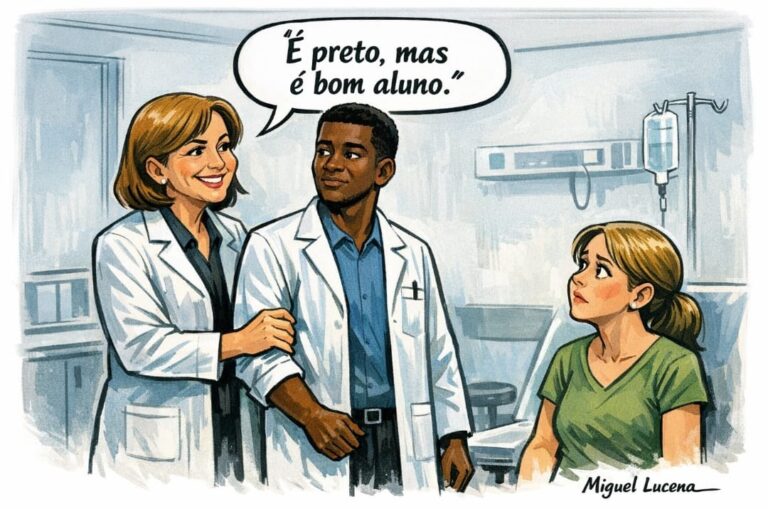 “É preto, mas é bom aluno”