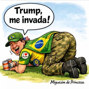 Zezinho Patriota espera Trump, arreganhado