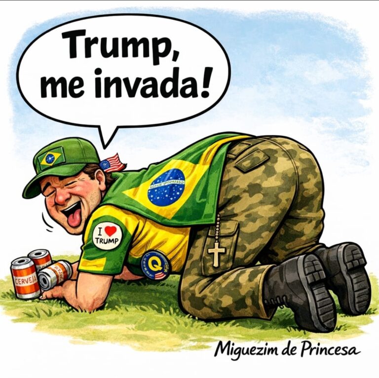 Zezinho Patriota espera Trump, arreganhado