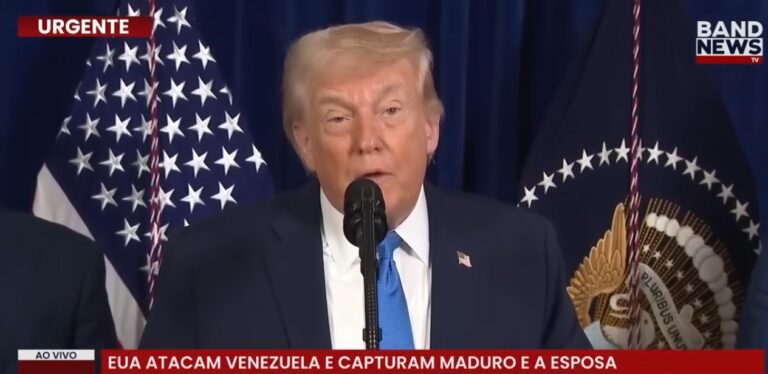 Trump anuncia que EUA vão “governar” a Venezuela