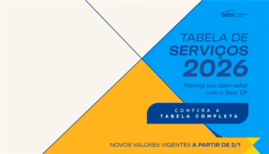 Confira a nova tabela de preços do Sesc-DF em 2026