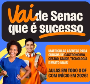 Vai de Senac abre matrículas com até 40% de desconto
